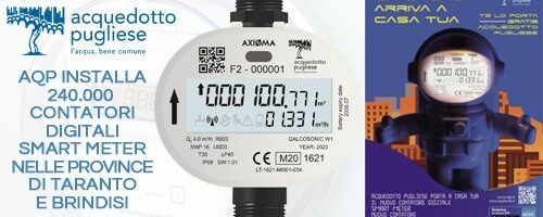AQP: nuovi contatori acqua digitali Smart Meter a Taranto